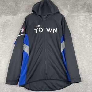 Nike Golden State Warriors Dri Fit Hoodie Mens Medium Black Full Zip NBA